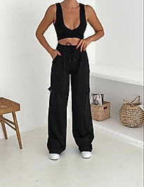 Geniş Paça Kargo Pantolon 7 CİHAN