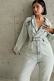 Açık Mavi Denim Tulum 7 CİHAN