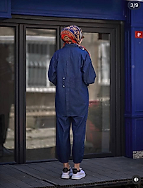 7 Cihan Premium Lacivert Denim İkili Takım | Cage Takım