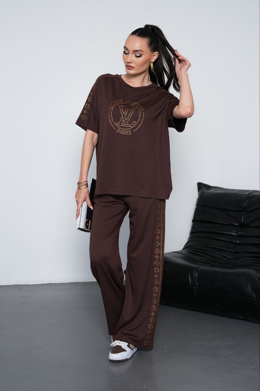 7 CİHAN Taş İşlemeli Oversize Takım