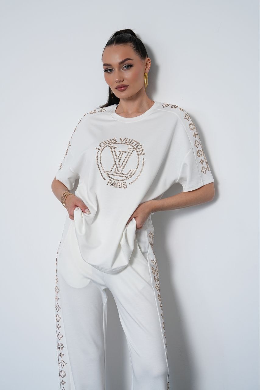 7 CİHAN Taş İşlemeli Oversize Takım